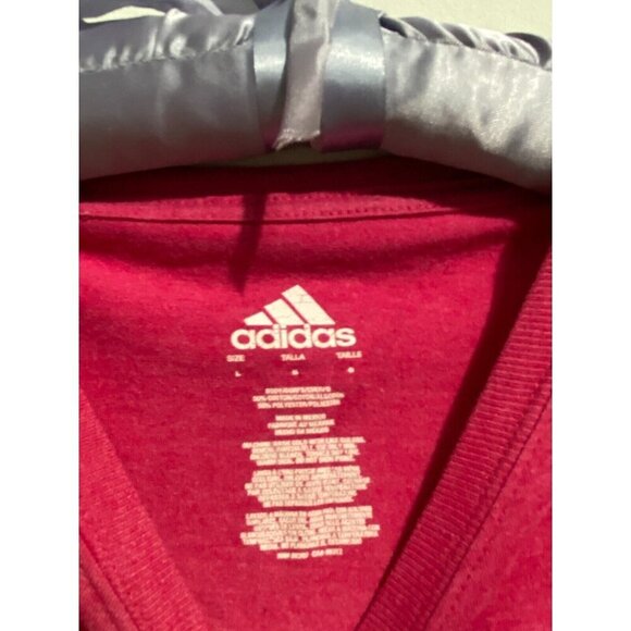 Adidas Women's Tee Size L in Bright Pink - Picture 4 of 5